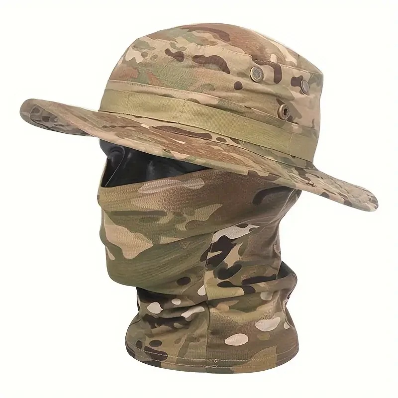 Mens Outdoor Hunting Hats - Kapelusz Boonie w kamuflażu, komplet z