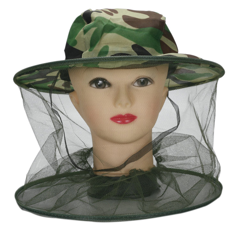 Mens Outdoor Hunting Hats - Czapka wędkarska z siatką przeciw komarom,