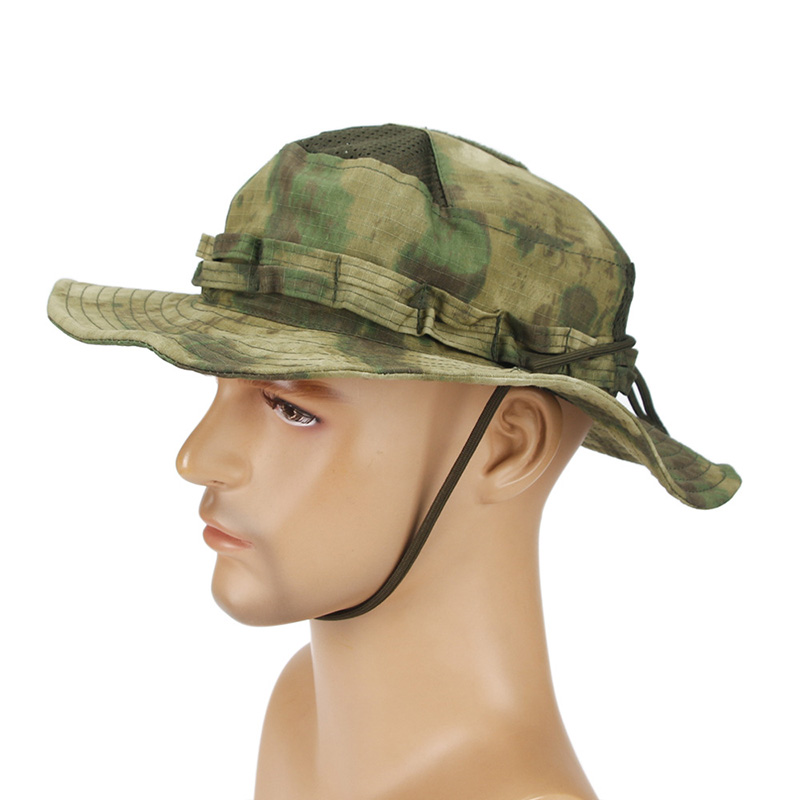 Mens Outdoor Hunting Hats - Kapelusz typu boonie FG atacs kamuflażowy,