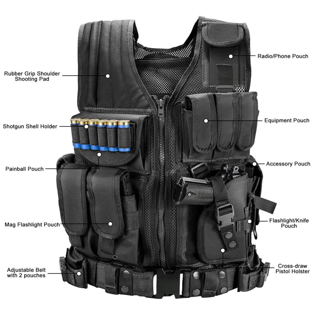 Regulowana kamizelka taktyczna – Outdoor Hunting Vest recenzja i cena