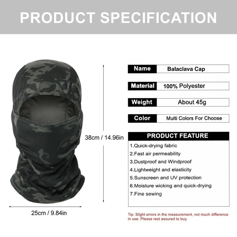 Kominiarka kamuflażowa, czapka – Mens Outdoor Hunting Hats recenzja i cena